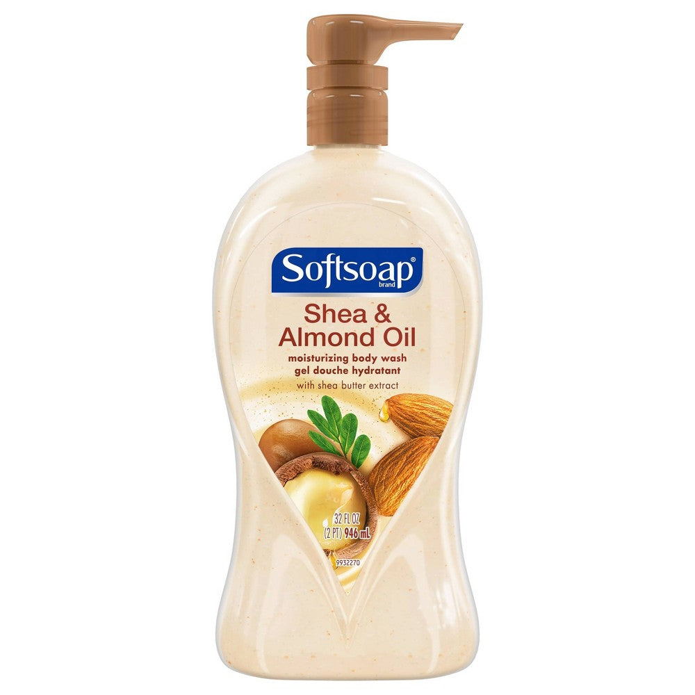 Softsoap Body Wash Shea& Almond; 32 Fluid Ounces; 3 Per Case