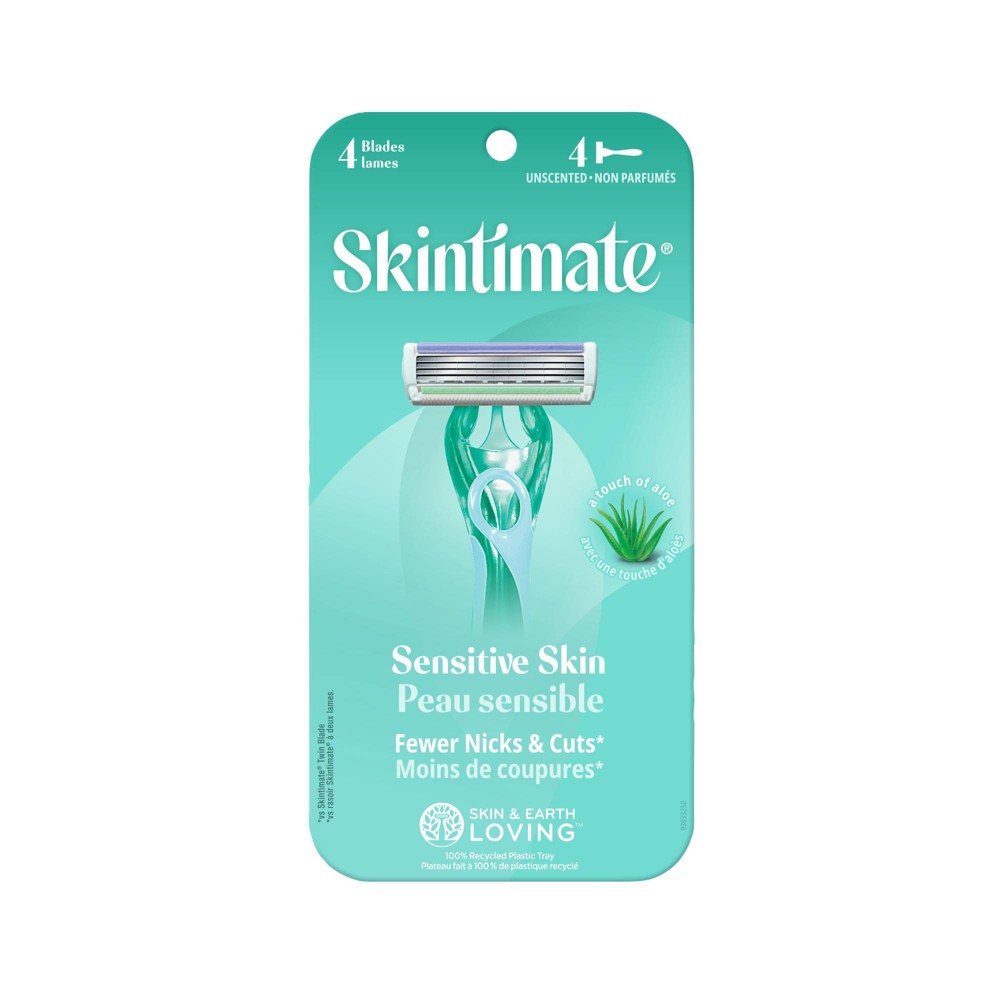 Edgewell Skintimate Sensitive 4 Blade; 4 Count; 3 Per Box; 4 Per Case - High Mart Wholesale