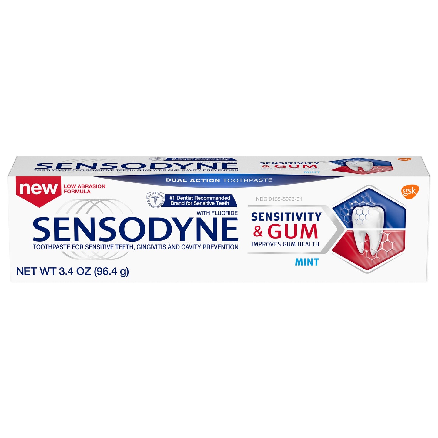 Sensodyne Sensitivity Fresh Mint Paste; 3.4 Ounces; 6 Per Box; 2 Per Case