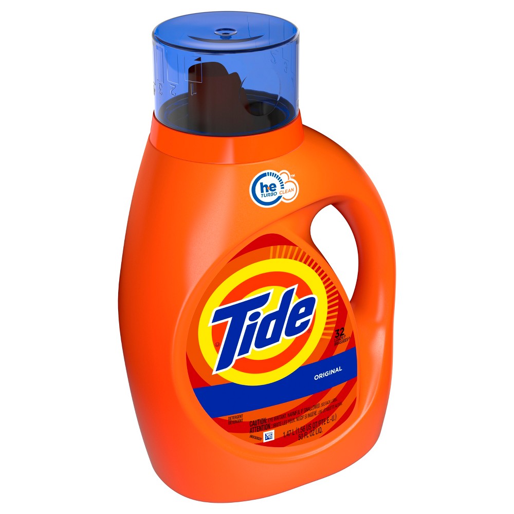 Tide High Efficiency Detergent Liquid Original; 1.36 Liter; 6 Per Case