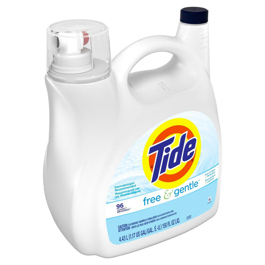 Tide Laundry Detergent Free & Gentle 2X; 1.07 Gallon; 4 Per Case