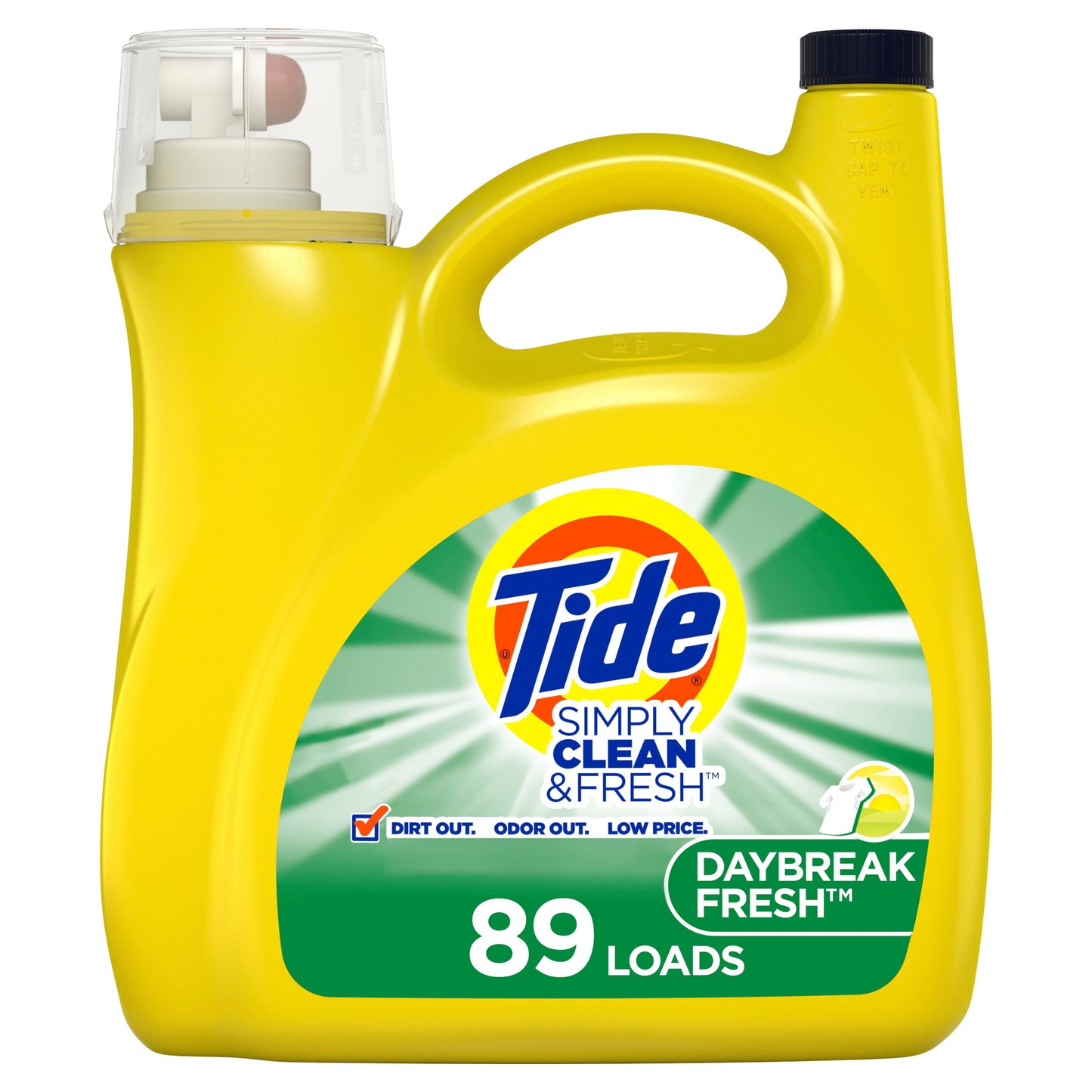 Tide Laundry Detergent Liquid 2X High Suds Daybreak Fresh Simply Clean & Fresh; 1 Gallon; 4 Per Case