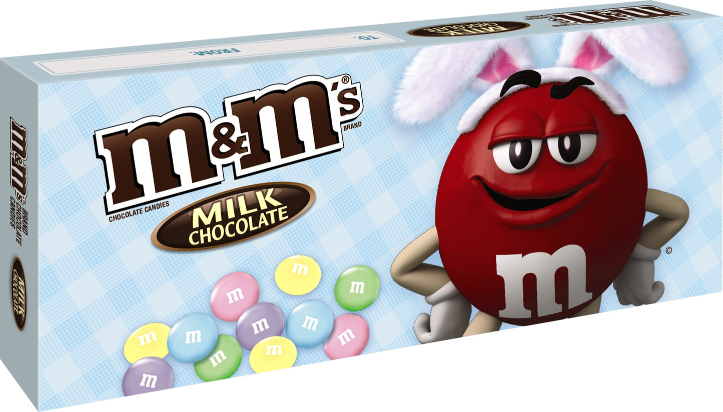 M&M's Milk Chocolate Box Pack Easter; 3.1 Ounces; 12 Per Case