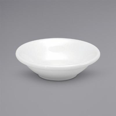 Oneida 3.75 Inch Buffalo Cream White Fruit Rolled Edge Dish; 36 Each; 1 Per Case - High Mart Wholesale