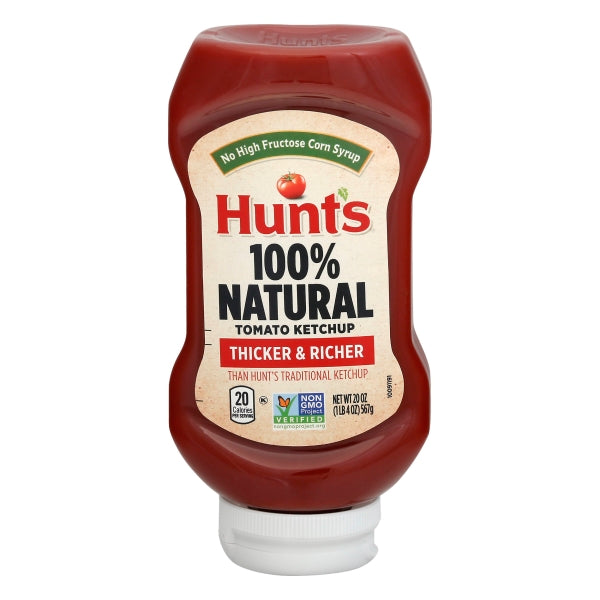 Hunt's Best Ever Ketchup Bottle; 20 Ounce; 12 Per Case