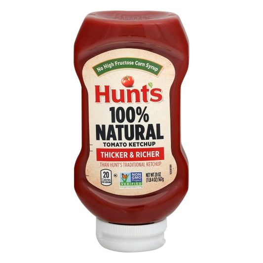 Hunt's Best Ever Ketchup Bottle; 20 Ounce; 12 Per Case