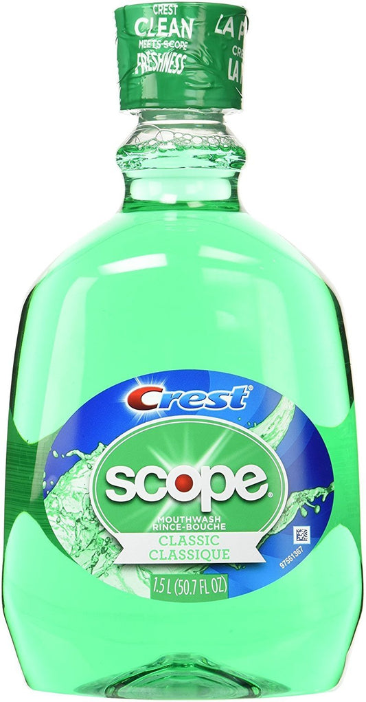 Crest Scope Oral Rinse; 1.5 Liter; 4 Per Case