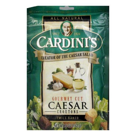 Cardini's Caesar Crouton Bag; 5 Ounce; 12 Per Case - High Mart Wholesale