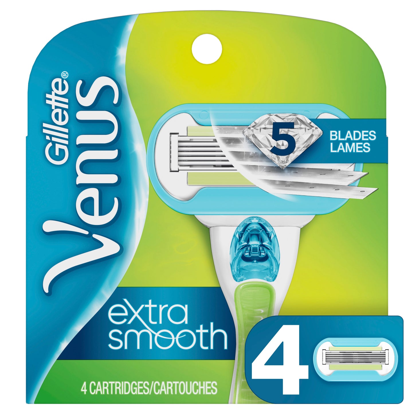 Venus Razor Blade Cartridge Embrace; 4 Count; 6 Per Box; 8 Per Case