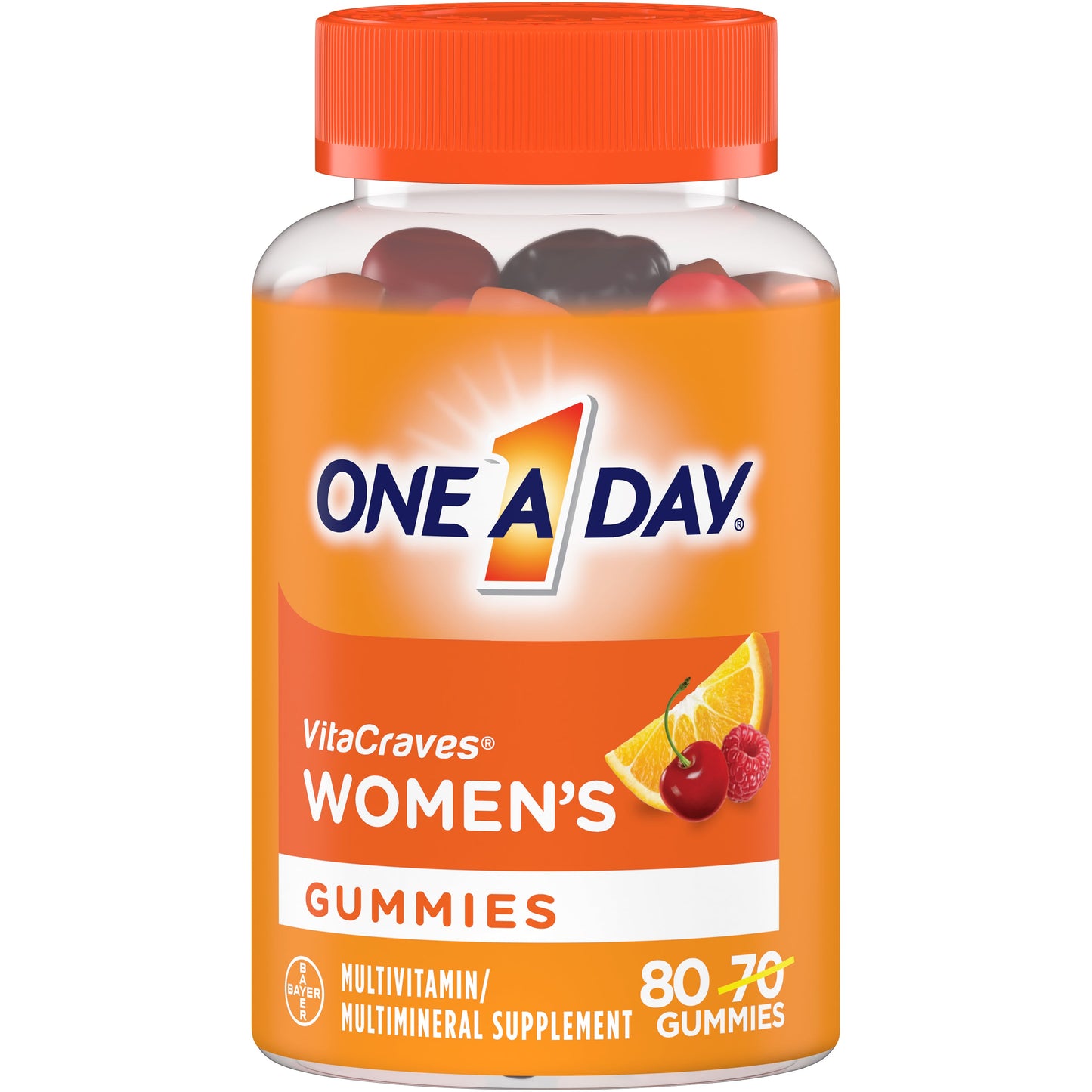 One-A-Day Oad Womens Vitacraves Gummies; 80 Piece; 3 Per Box; 8 Per Case