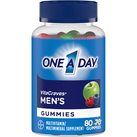 One-A-Day Oad Mens Vitacraves Gummies; 80 Piece; 3 Per Box; 8 Per Case