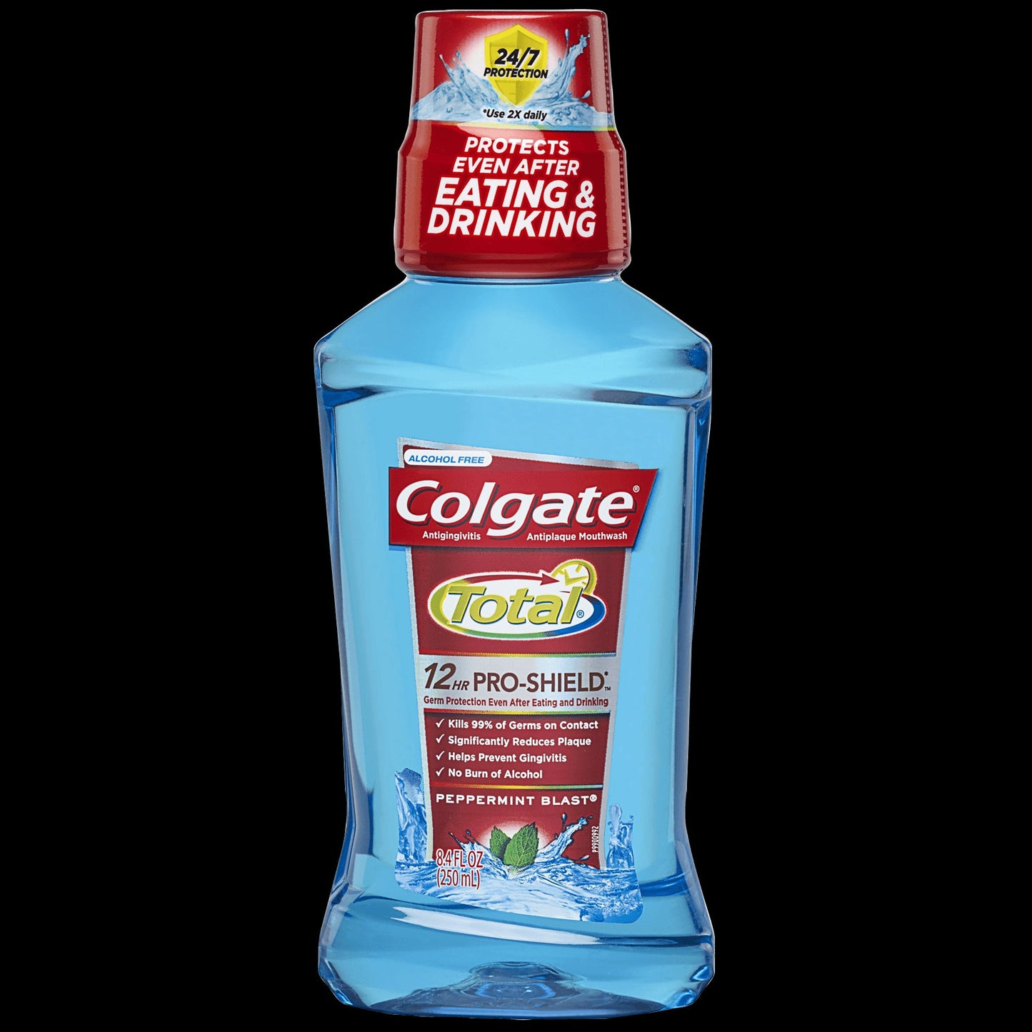 Colgate Total Mouthwash Peppermint; 8.4 Fluid Ounces; 6 Per Case