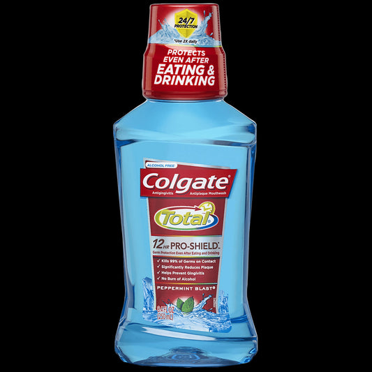 Colgate Total Mouthwash Peppermint; 8.4 Fluid Ounces; 6 Per Case