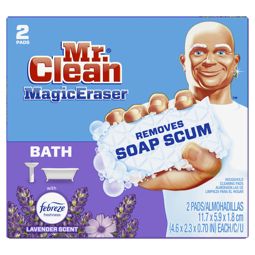Mr. Clean Magic Eraser Bathroom Cleaner Pads Lavender; 2 Count; 16 Per Case