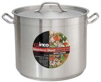 Winco Stock Pot Stainless Steel 32 Quart With Cover; 1 Each - High Mart Wholesale