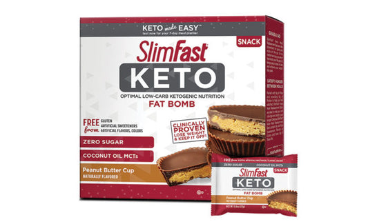 Slimfast Keto Peanut Butter Fat Bomb; 0.6 Ounces; 14 Per Box; 4 Per Case