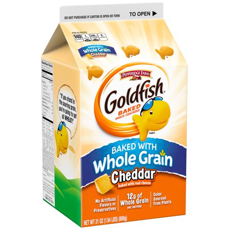 Pepperidge Farms Goldfish Cheddar Whole Grain Crackers; 31 Ounces; 6 Per Case