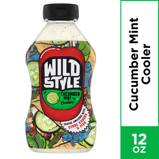 Wild Style Cucumber And Mint Dressing Bottle; 12 Fluid Ounce; 8 Per Case