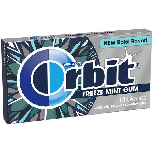 Orbit Freeze Mint Multipack; 14 Piece; 3 Per Box; 20 Per Case