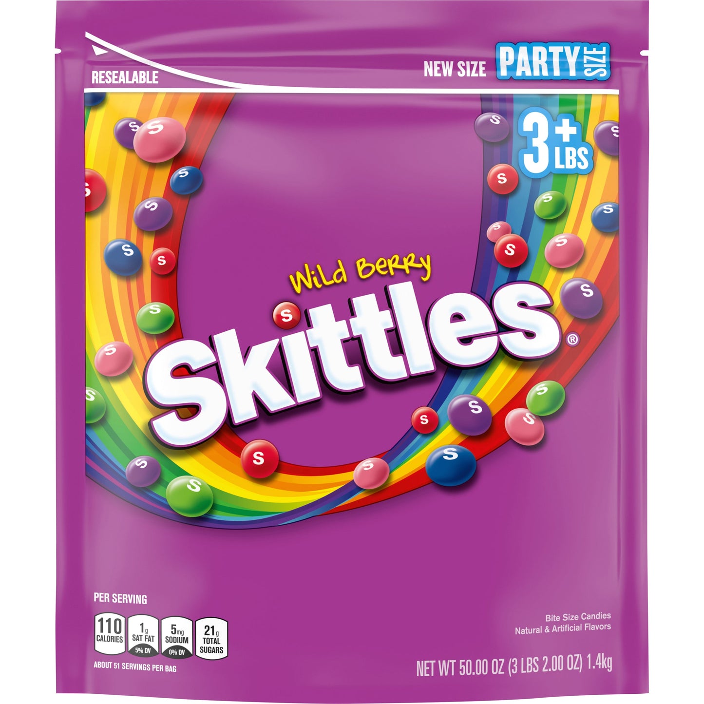 Skittles Wildberry Stand Up Pouch; 50 Ounces; 6 Per Case