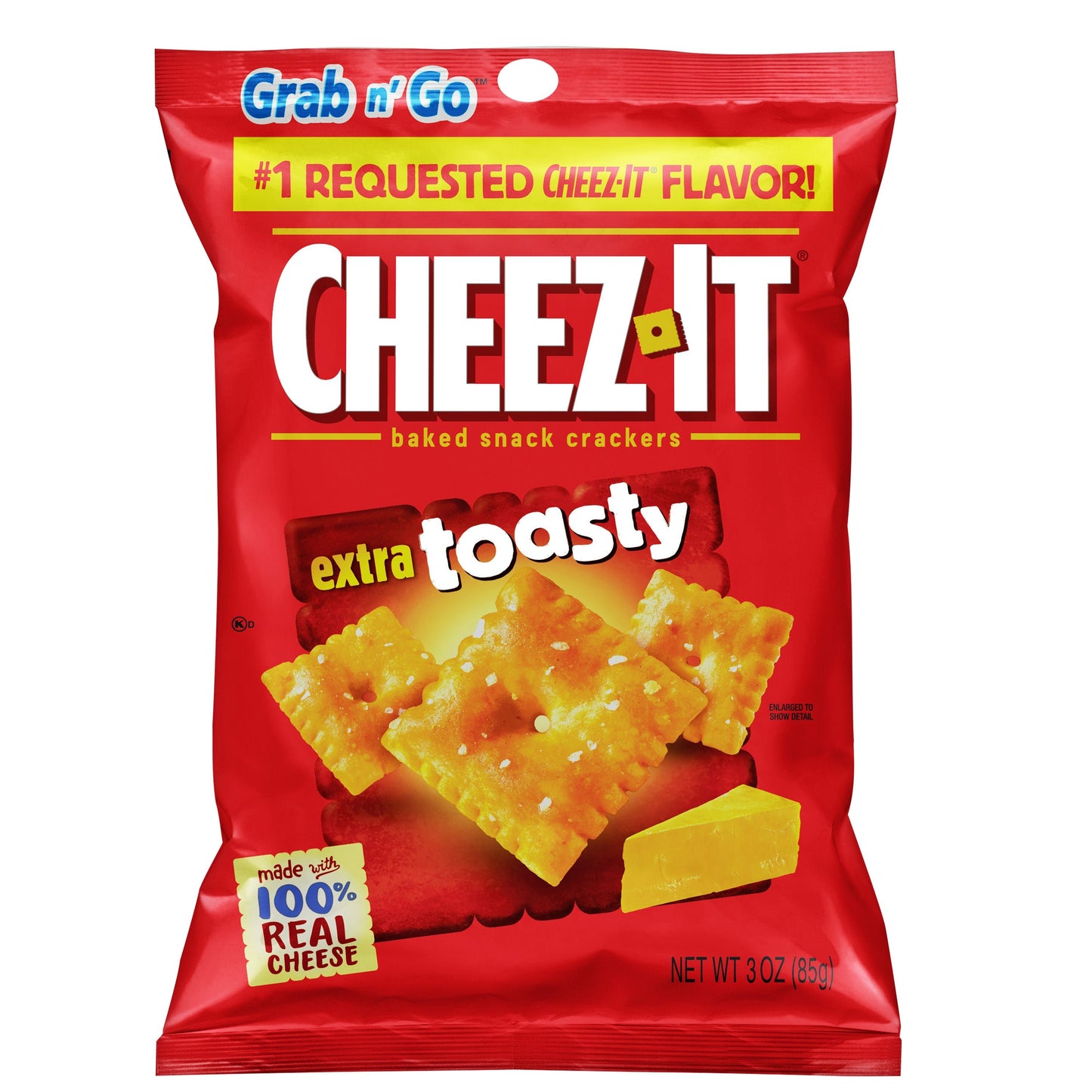 Kellogg's Cheez-It Crackers Extra Toasty; 3 Ounces; 6 Per Box; 6 Per Case