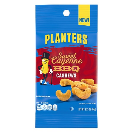 Planters Sweet Cayenne Barbecue Cashew; 2.25 Ounces; 10 Per Box; 3 Per Case