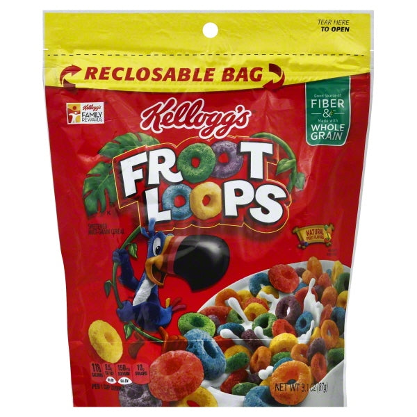 Kellogg's Froot Loops Cereal; 3.1 Ounces; 6 Per Case