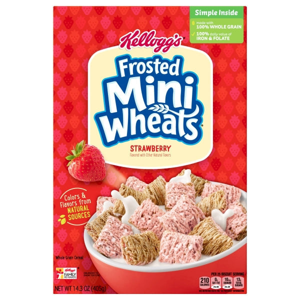 Kellogg's Mini Wheats Frosted Strawberry Cereal; 14.3 Ounces; 10 Per Case