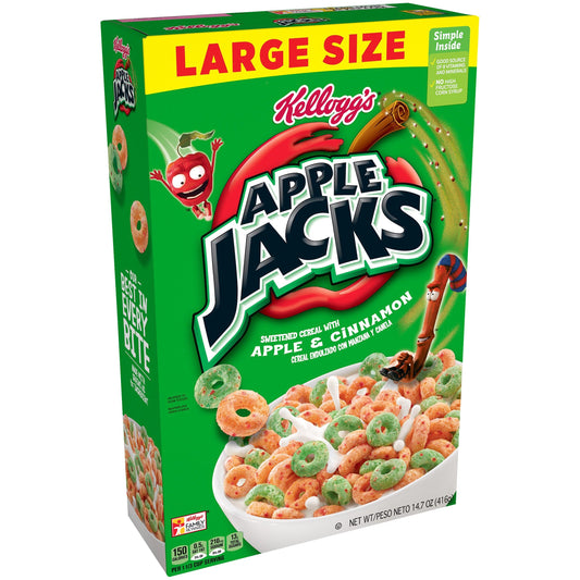 Kellogg's Apple Jacks Large Size Cereal; 14.7 Ounces; 12 Per Case