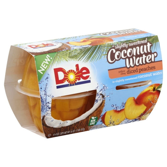 Dole Peaches In Coconut Water; 16 Ounces; 6 Per Case