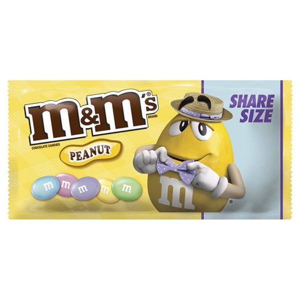 M&M's Peanut Pastel Sharing Size Easter; 3.27 Ounces; 24 Per Box; 6 Per Case