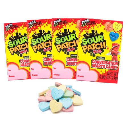 Frankford Candy Sour Patch Kids Conversation Heart; 3.52 Ounces; 36 Per Case - High Mart Wholesale
