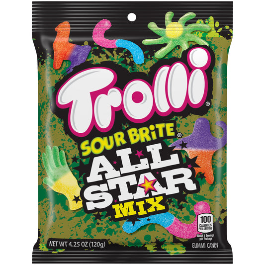 Trolli Sour Brite Crawlers All Star Mix; 4.25 Ounces; 12 Per Case - High Mart Wholesale