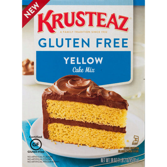 Krusteaz Gluten Free Yellow Cake Mix; 18 Ounce; 8 Per Case - High Mart Wholesale