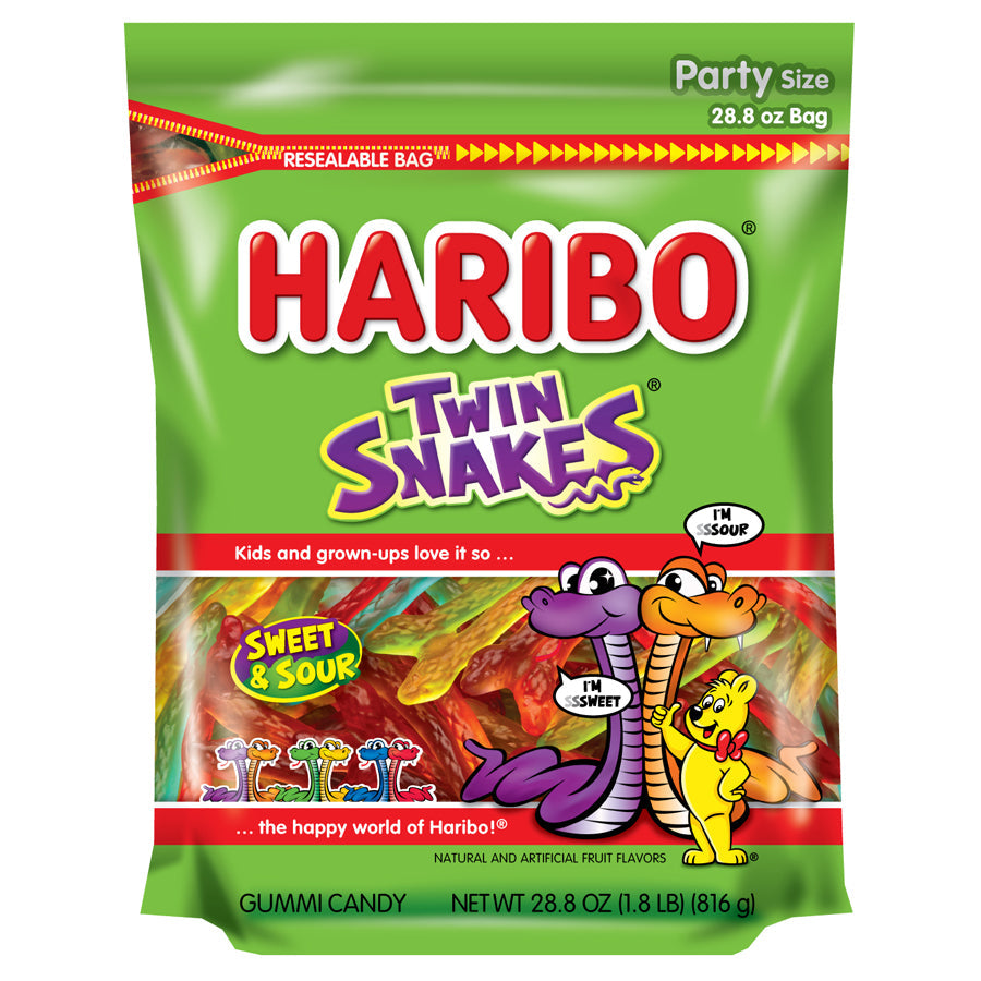 Haribo Twin Snakes; 28.8 Ounce; 4 Per Case - High Mart Wholesale