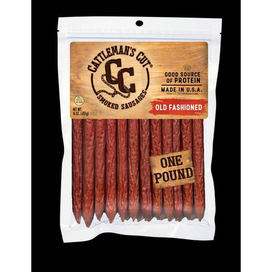 Cattlemen's Smoked Sausage Pounder; 16 Ounces; 6 Per Case - High Mart Wholesale