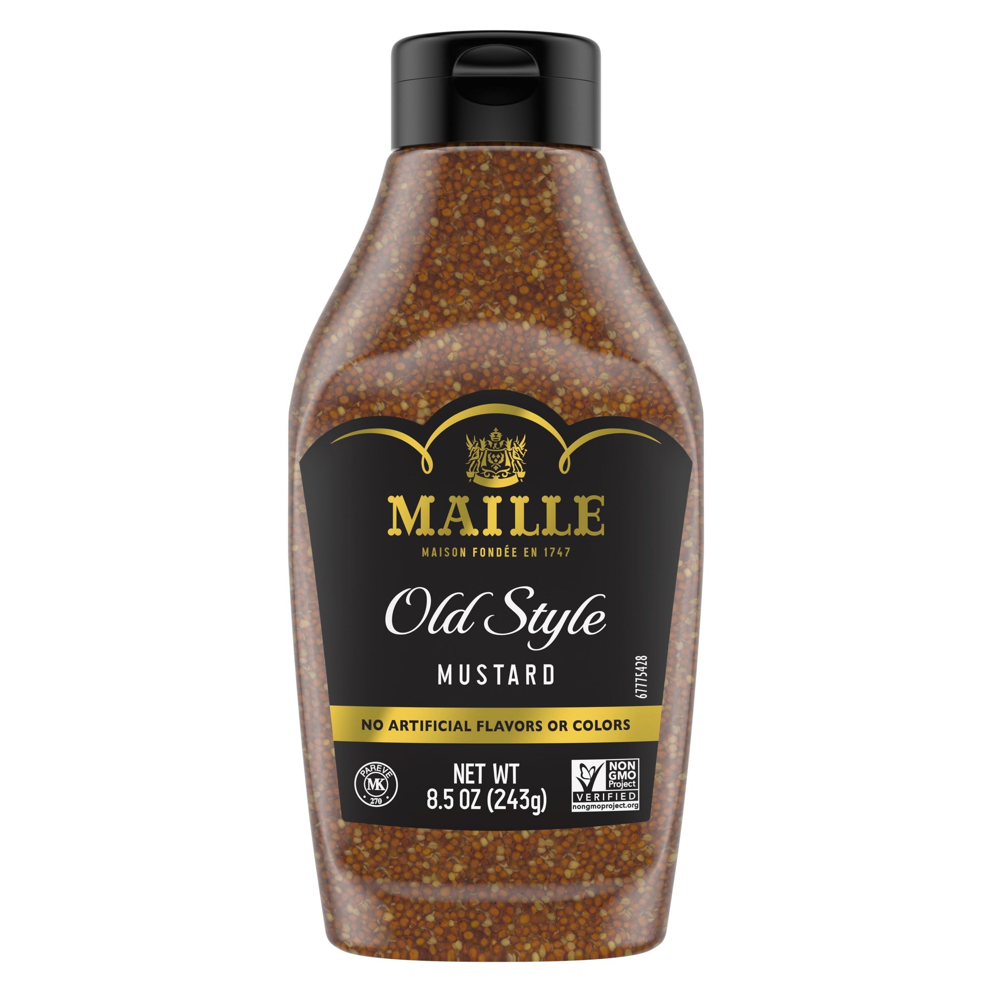 Maille Old Style Mustard Squeeze; 8.5 Ounce; 6 Per Case - High Mart Wholesale