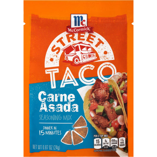 Mccormick Carne Asada Street Taco; 0.87 Ounces; 12 Per Case - High Mart Wholesale