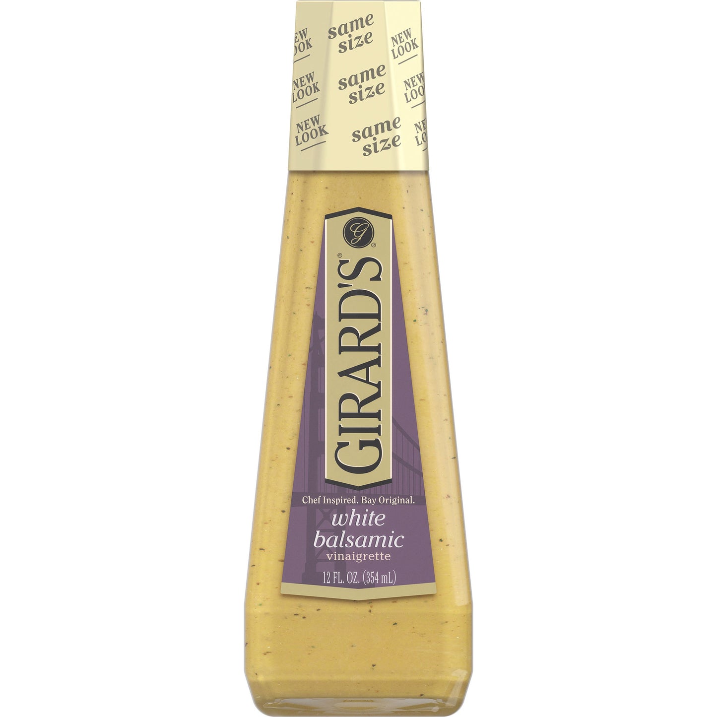 Girard's White Balsamic Vinaigrette Dressing Bottle; 12 Fluid Ounce; 6 Per Case - High Mart Wholesale