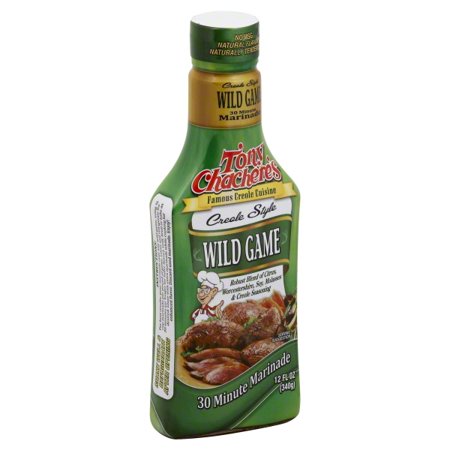 Tony Chachere's Creole Foods Wild Game Pourable Marinade; 12 Fluid Ounces; 6 Per Case - High Mart Wholesale