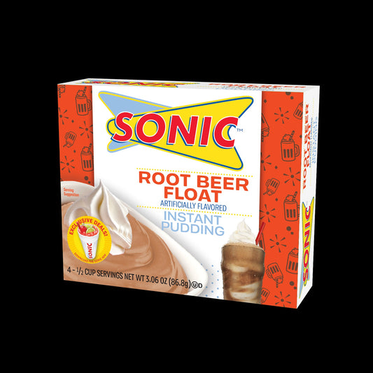 Sonic Instant Root Beer Shake Pudding; 3.06 Ounces; 12 Per Case - High Mart Wholesale