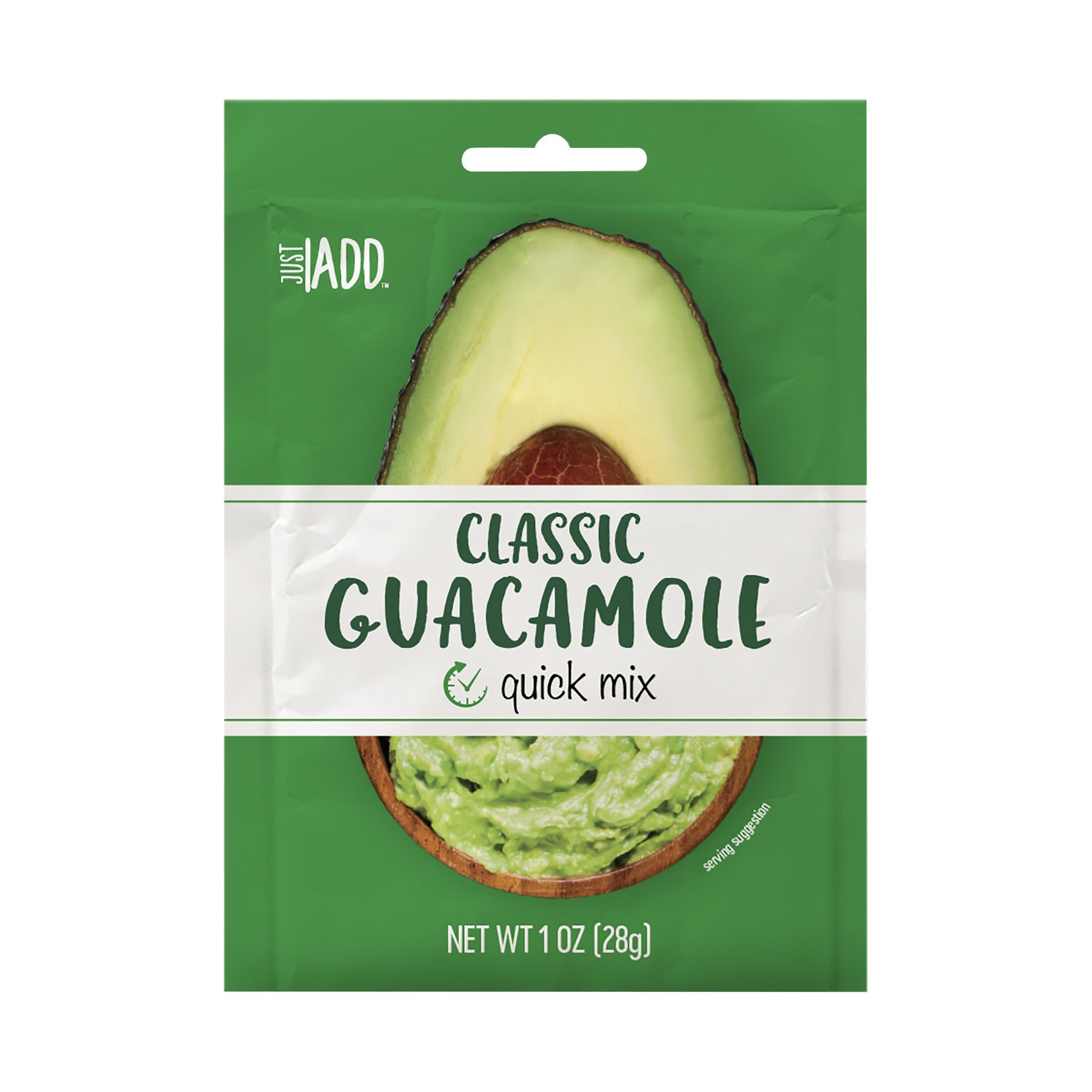Just Add Classic Guacamole Mix Packets; 1 Ounce; 18 Per Case - High Mart Wholesale