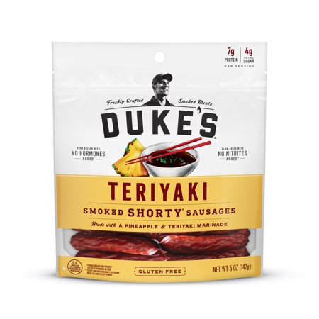 Duke's Shorty Smoked Sausage Teriyaki; 5 Ounces; 8 Per Case - High Mart Wholesale