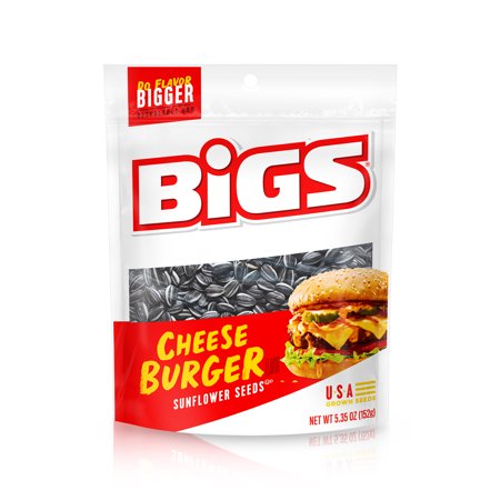 Bigs Sunflower Seeds Cheeseburger; 5.35 Ounces; 12 Per Case - High Mart Wholesale