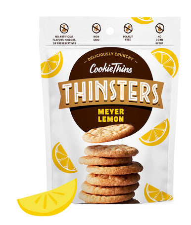 Thinsters That's How We Roll Meyer Lemon Cookie Thins; 4 Ounce; 12 Per Case - High Mart Wholesale