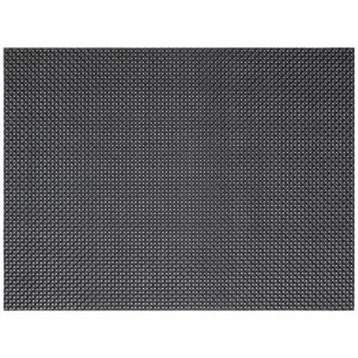 Front Of The House 16X12" Basketweave Mat Black; 12 Each; 1 Per Case - High Mart Wholesale