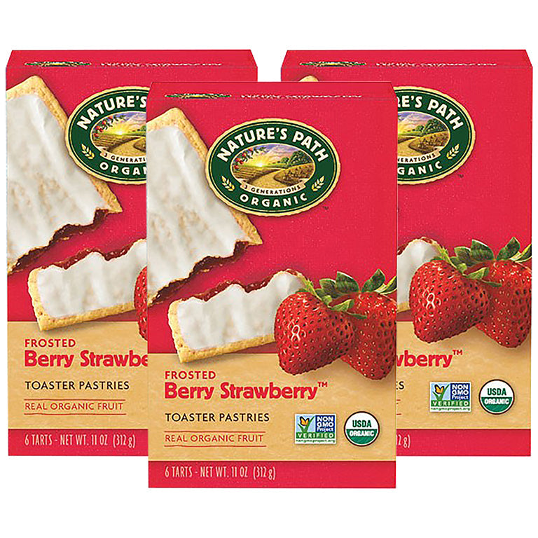Nature's Path Strawberry Frosted Toaster Pastry; 11 Ounces; 12 Per Case - High Mart Wholesale
