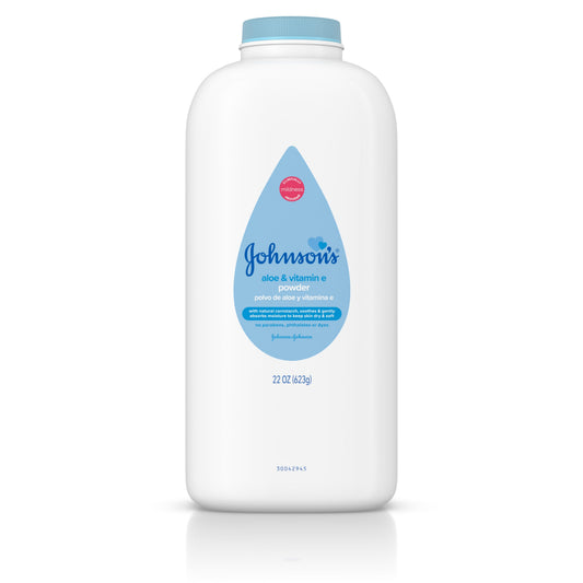 Johnson's Baby Powder Aloe & Vitamin E With Corn Starch; 22 Ounce; 3 Per Box; 6 Per Case - High Mart Wholesale