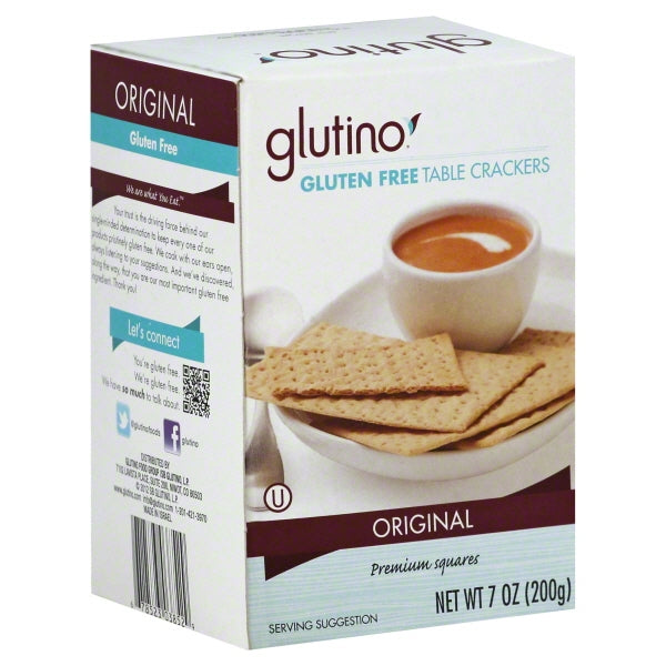 Glutino Gluten Free Table Crackers; 7 Ounces; 12 Per Case - High Mart Wholesale