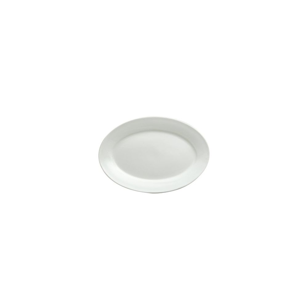 Oneida Buffalo Bright White Rolled Edge Platter 10 5/8"; 24 Each; 1 Per Case - High Mart Wholesale